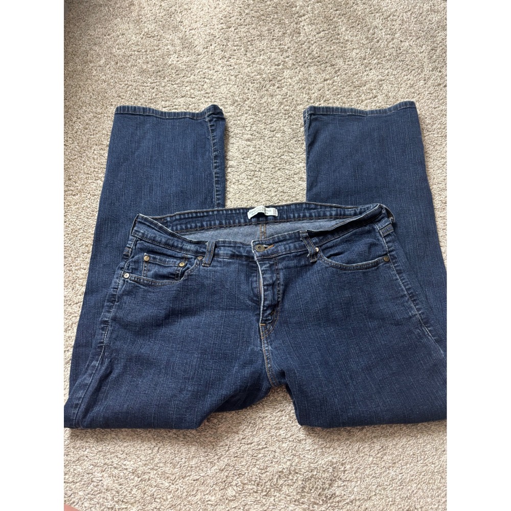Levis 512 Perfectly Shaping Boot Cut Jeans Dark Wash Blue 20W Short
